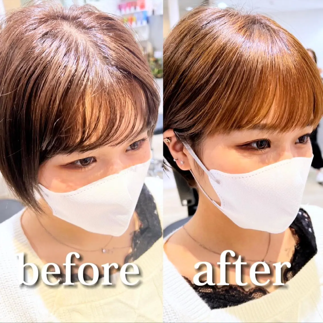 ショート 酸性ストレート カット 縮毛矯正 トリートメント ✨髪のお医者さん✨ イナガキハヤトのヘアスタイル
