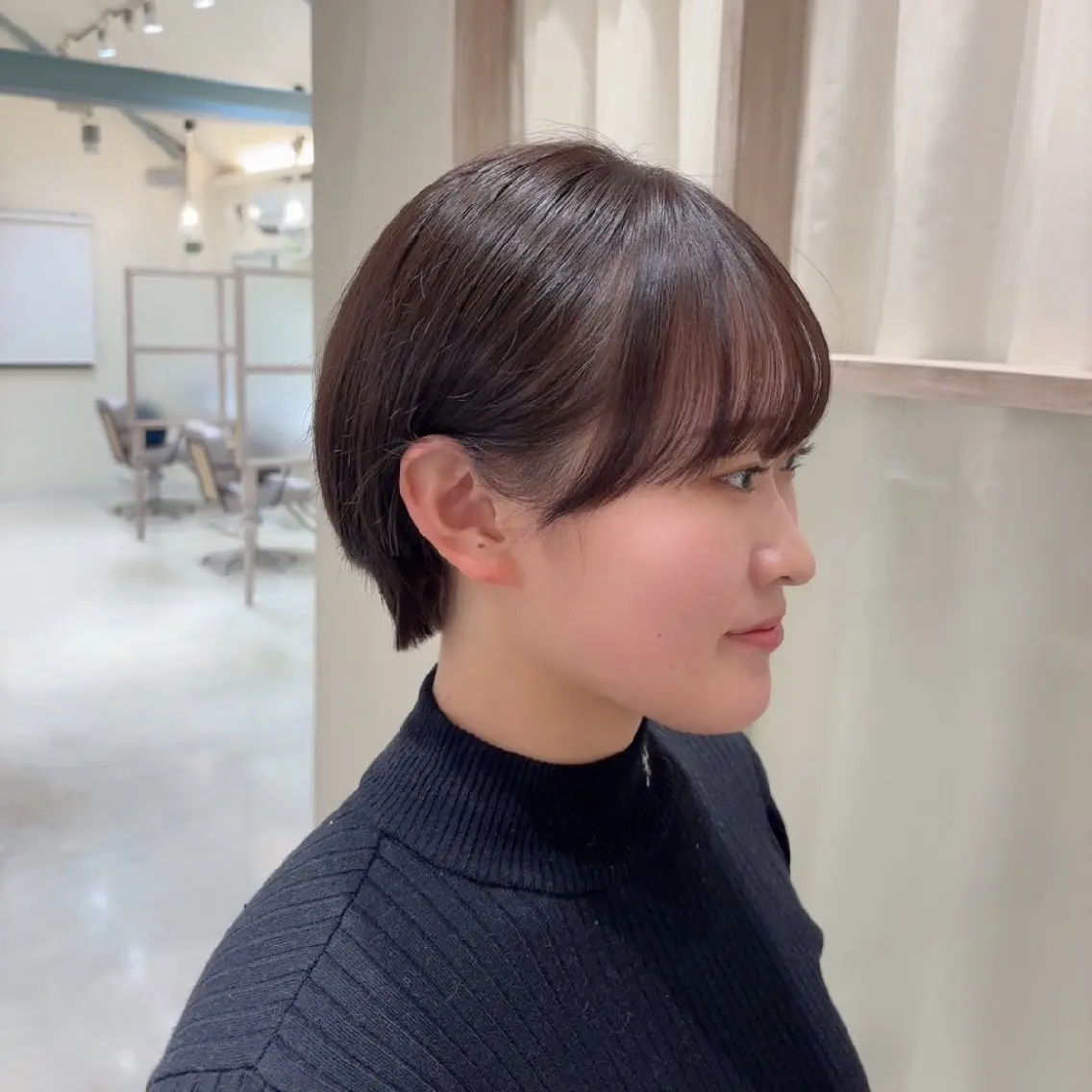 ショート 丸みショート ショートヘア カット ヘッドスパ 小峯 瑞貴のヘアスタイル