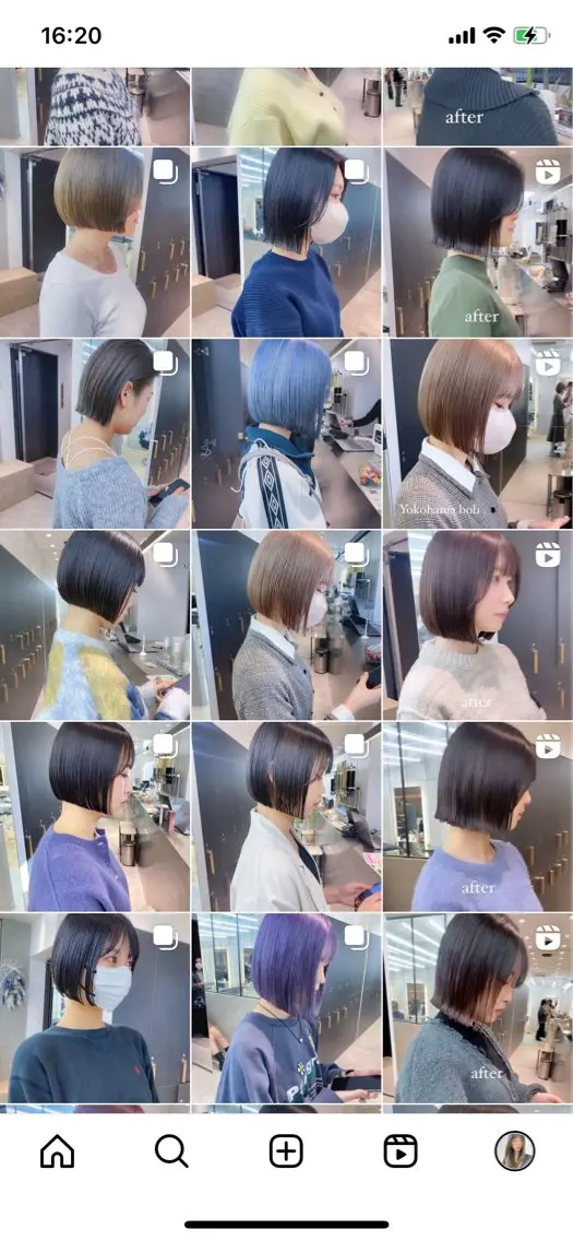 ミディアム ボブ ♥️ボブ韓国風ヘア ♥️久保田夢美のヘアスタイル