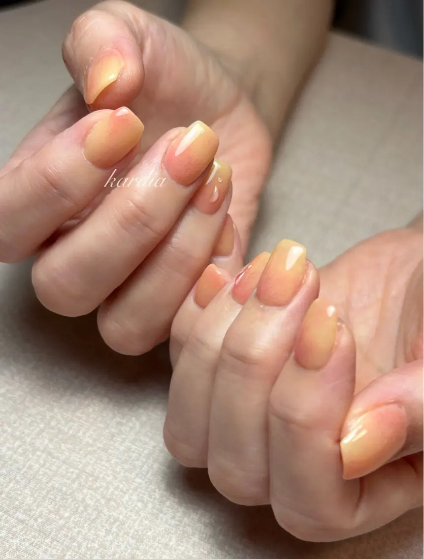 ネイル ハンドネイル καρδιά -ｶﾙﾃﾞｨｱ-のネイルデザイン