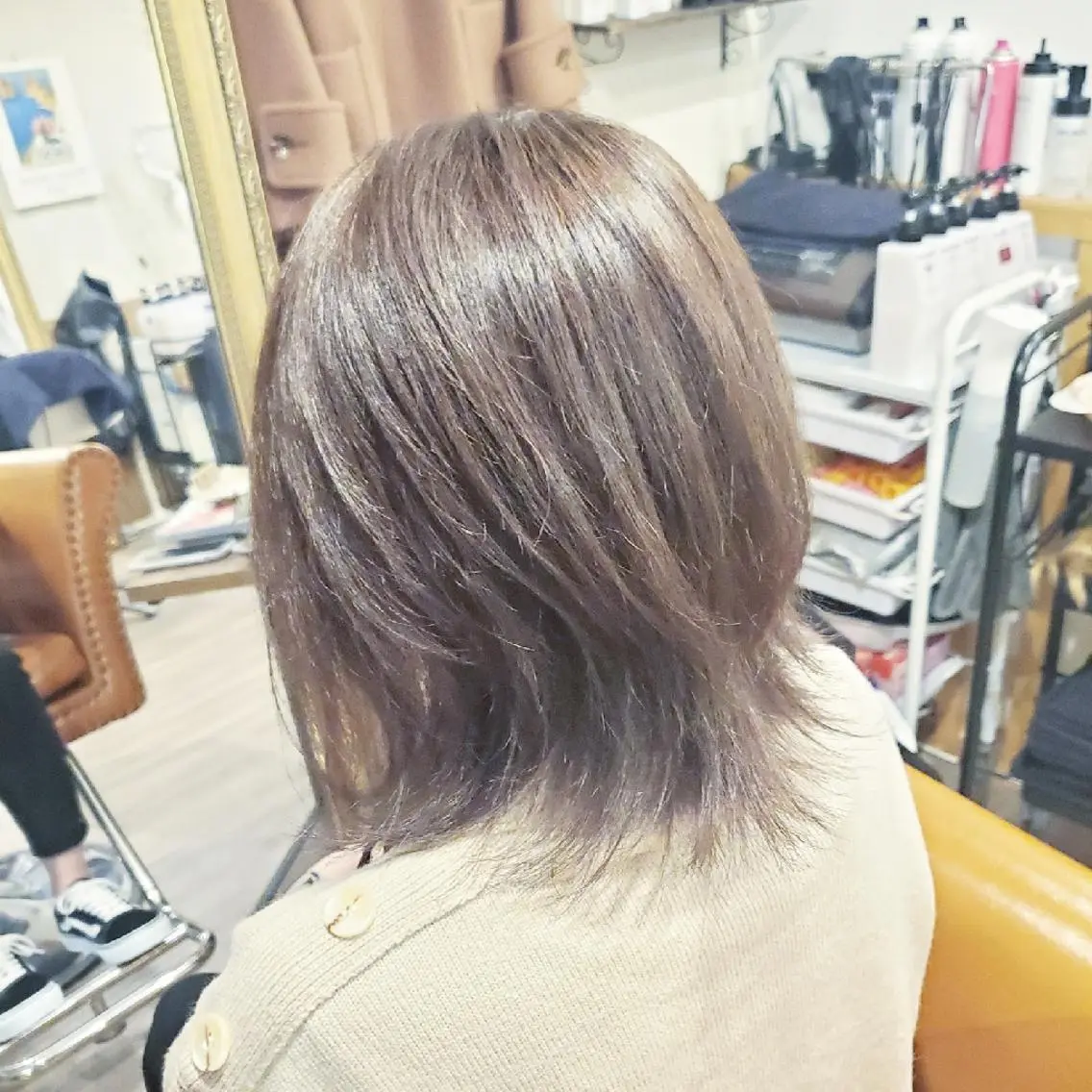 カラー ミディアム ヘアカラー トリートメント spa hair ark 富井直美のヘアスタイル
