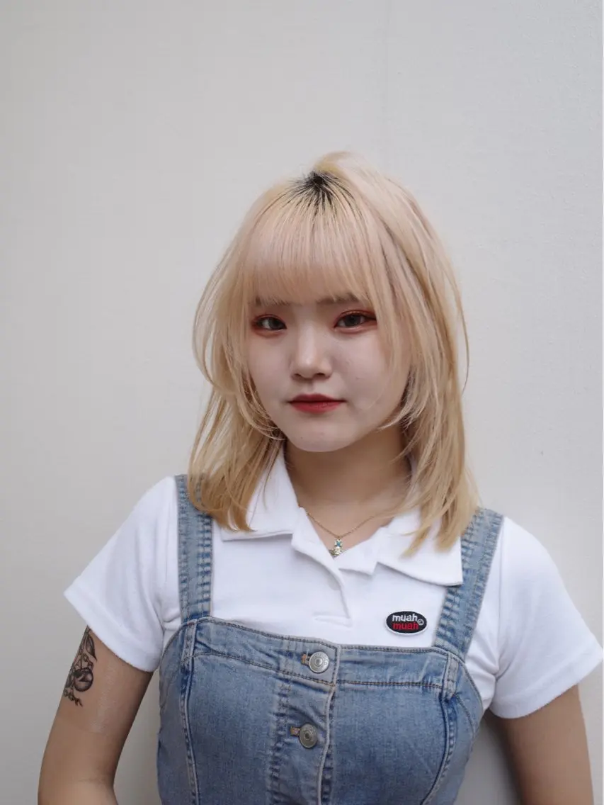 ミディアム カラー ハイトーンカラー レイヤーカット カット ヘアカラー トリートメント ✨メンズスタイル✨ Daiのヘアスタイル