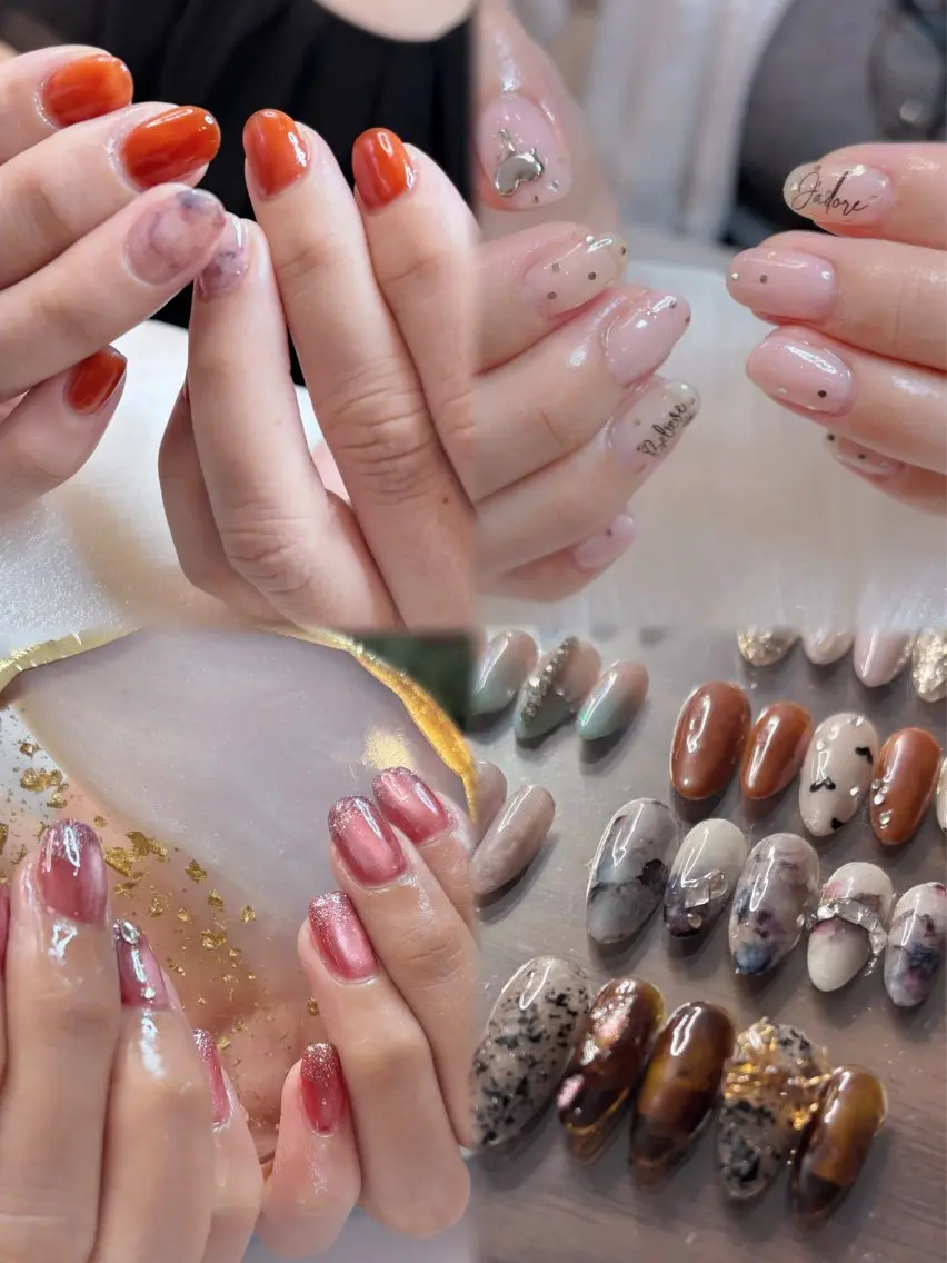 ネイル ブラウン ワンカラーネイル Ento nail&eyeのネイルデザイン