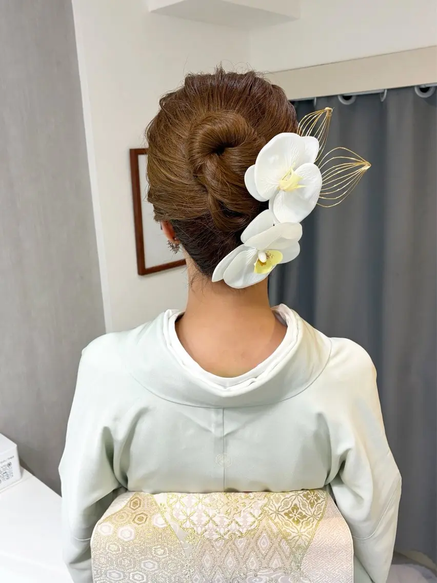ロング ヘアアレンジ 着付け ヘアセット専門店 R🌹のヘアスタイル