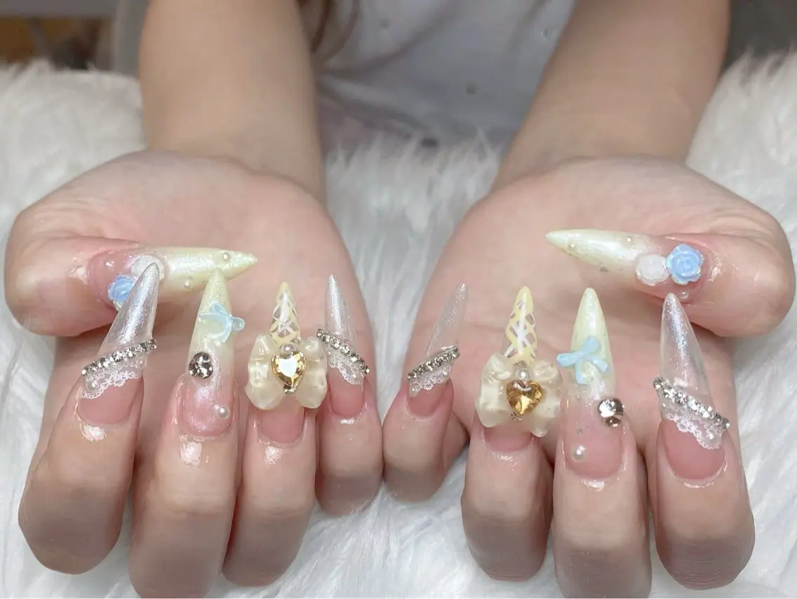 ネイル 韓国ネイル ワンホンネイル ハンドネイル Rei _Nail 新宿のネイルデザイン