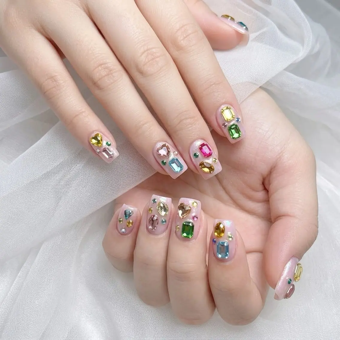 ネイル ジェルネイル キラキラネイル ラメ(グリッター) ピンク Michan Nailのその他イメージ
