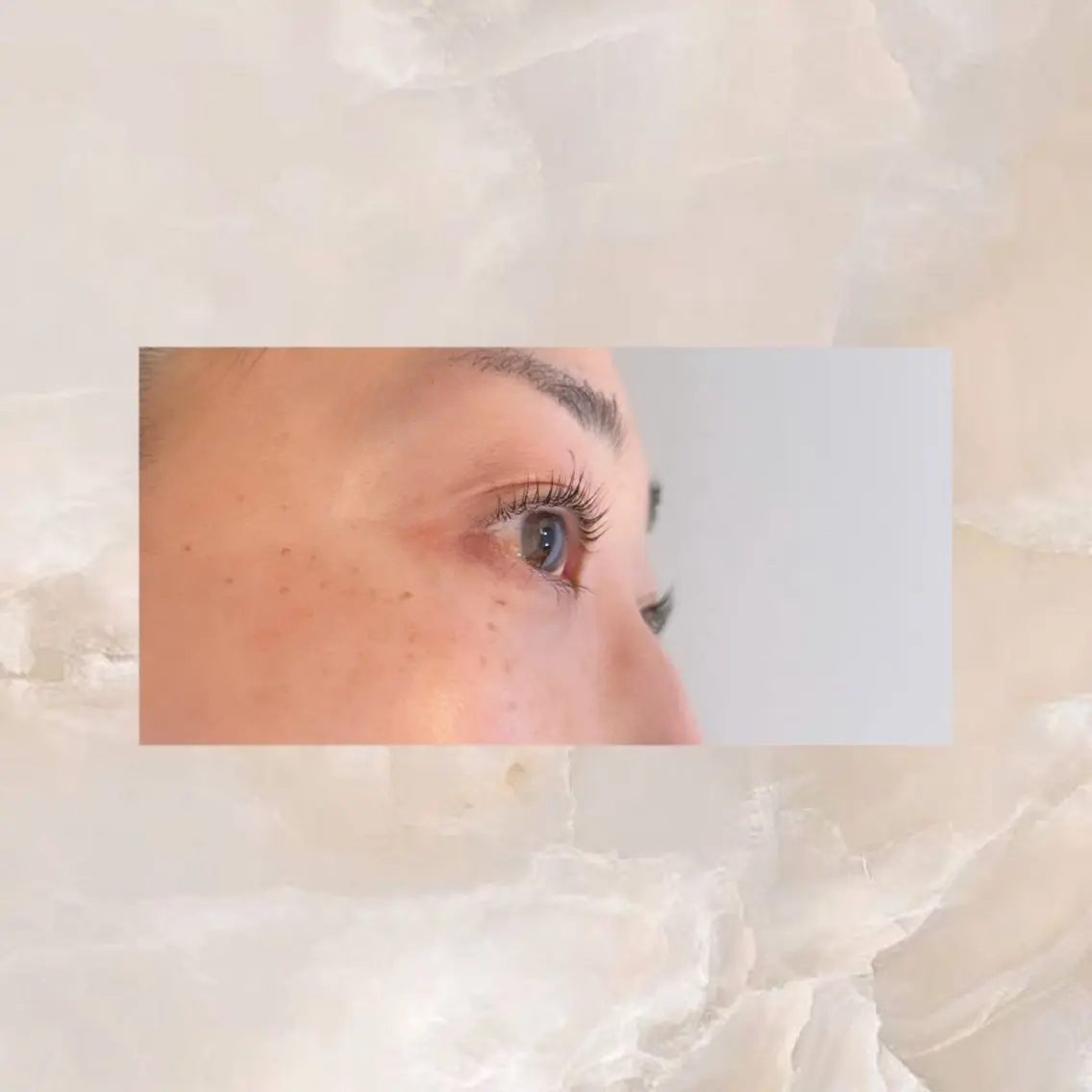 マツエク・マツパ 一重×まつ毛パーマ MIRUKA/ 暖色カラー/ベージュのヘアスタイル