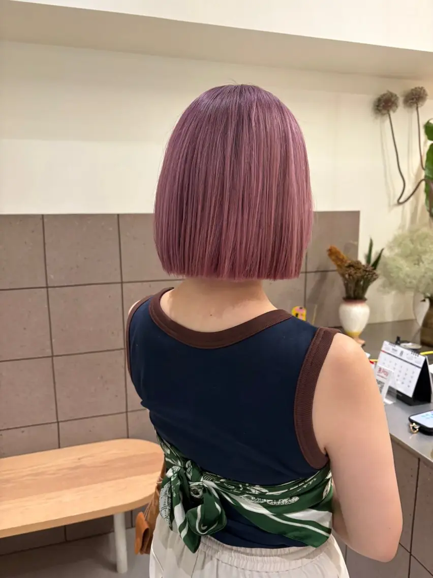 ショート カラー カット ヘアカラー トリートメント natsuki /HUIのヘアスタイル