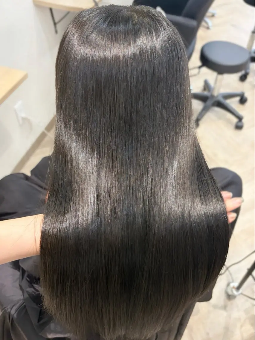 ロング カラー ケアカラー 髪質改善 トリートメント カット ヘアカラー トリートメント 名駅/sHiHo/透 明感カラー✨🎀/のヘアスタイル