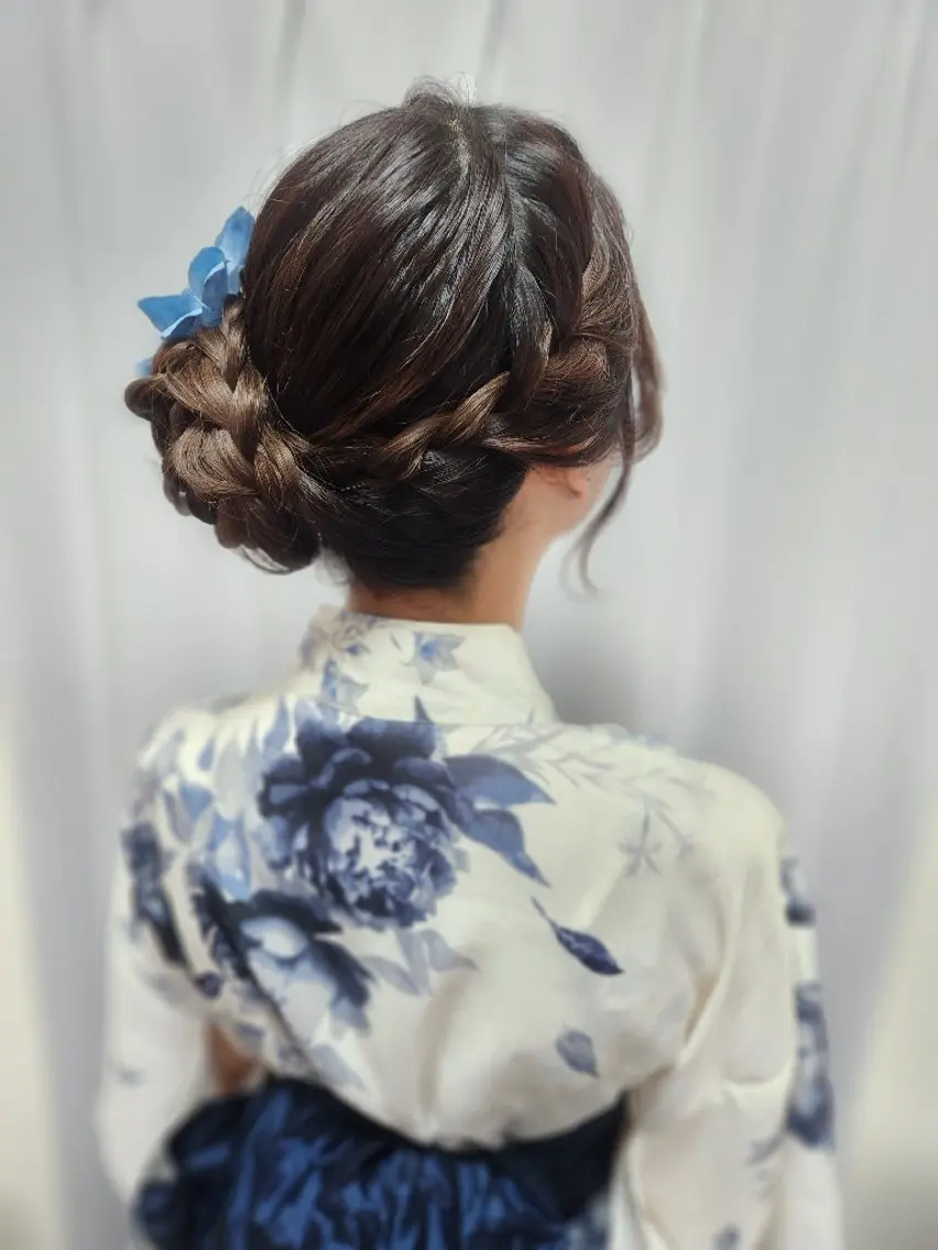 ロング ヘアアレンジ ヘアセット サロンソレイユ(マツ エク/ヘアセット)のヘアスタイル