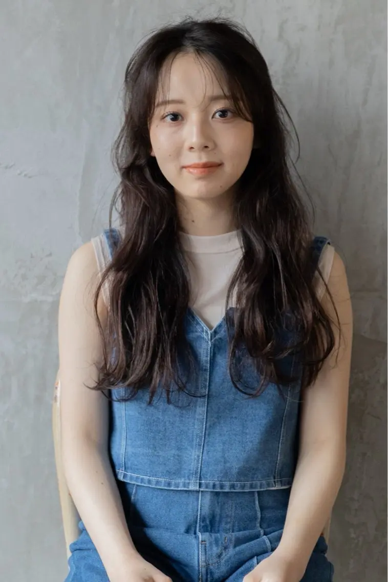 ロング カラー カット ヘアカラー トリートメント 落合 妙佳のヘアスタイル
