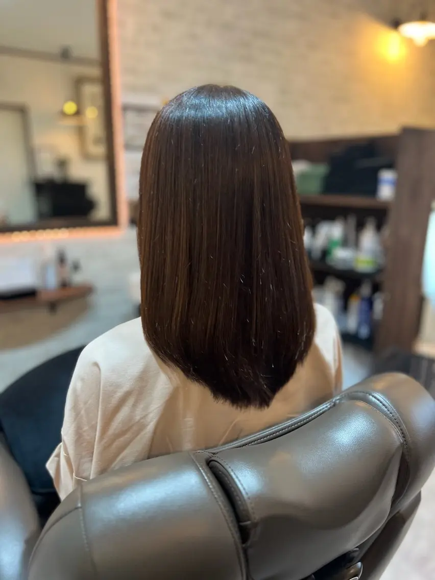 セミロング トリートメント ツヤ髪専門美容師 桑原　和誠のヘアスタイル