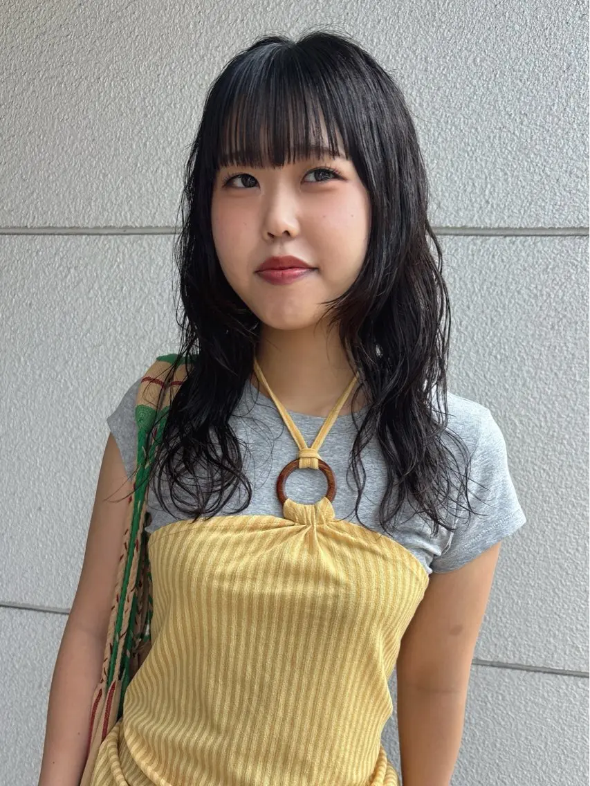セミロング 安藤楓華 fuka andoのヘアスタイル