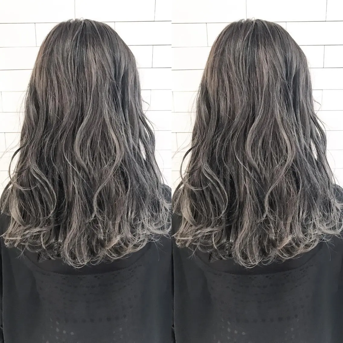 ミディアム カラー グレージュ 🧡ショートの達人 🧡SHOのヘアスタイル