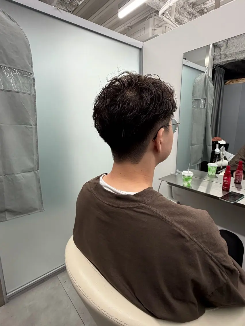 ショート パーマ メンズカット×パーマ ✂️今井魁人✂️のヘアスタイル