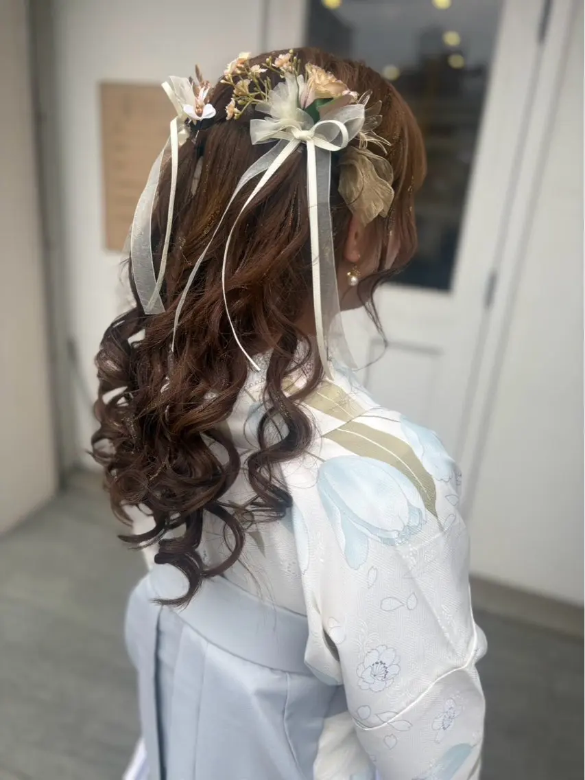 ロング ヘアアレンジ 美髪× ヘアセット✨Araiのヘアスタイル
