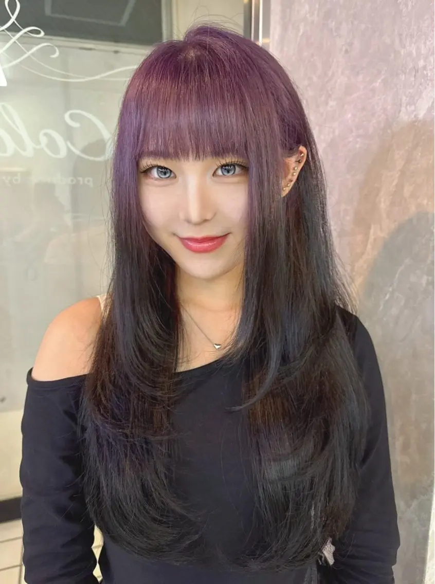 ロング カラー ヘアカラー デザインカラー/ ジュンナのヘアスタイル