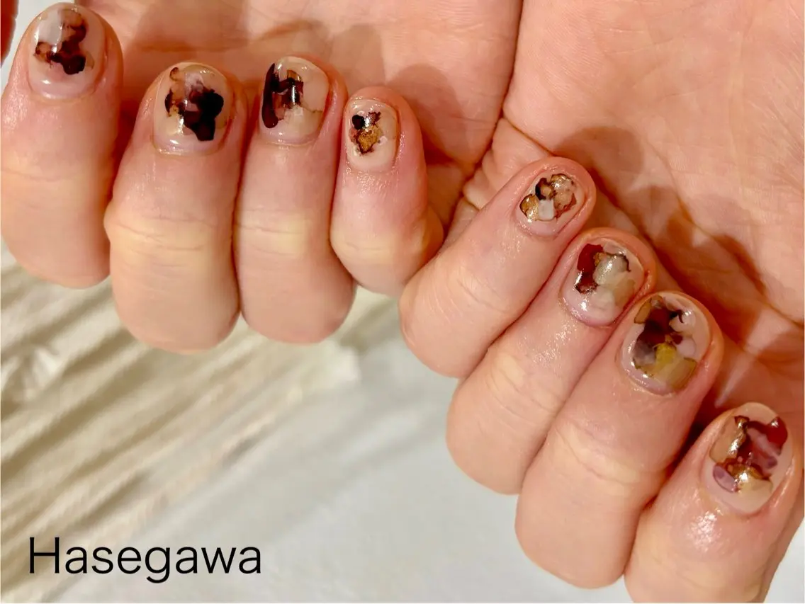 ネイル アートネイル ハンドネイル DROP 長谷川のネイルデザイン