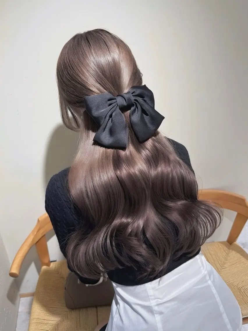 ロング カラー ベージュカラー ブリーチ 透明感カラー soyon名古屋/ fuka🎀のヘアスタイル