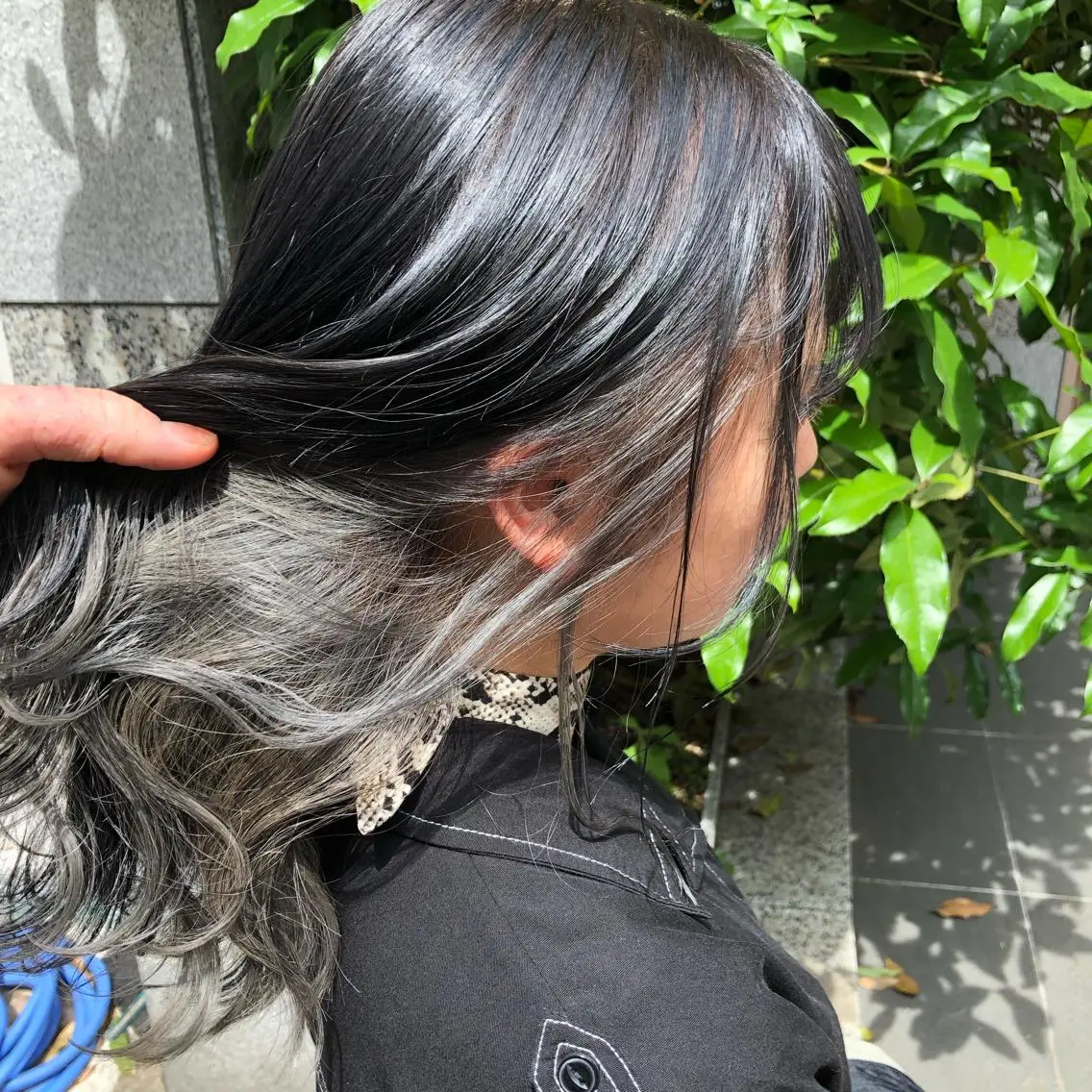 セミロング カラー ヘアアレンジ インナーカラー ヘアカラー トリートメント ヘッドスパ ヘアセット 💖ブリーチなし透明 感💖ASAHIのヘアスタイル