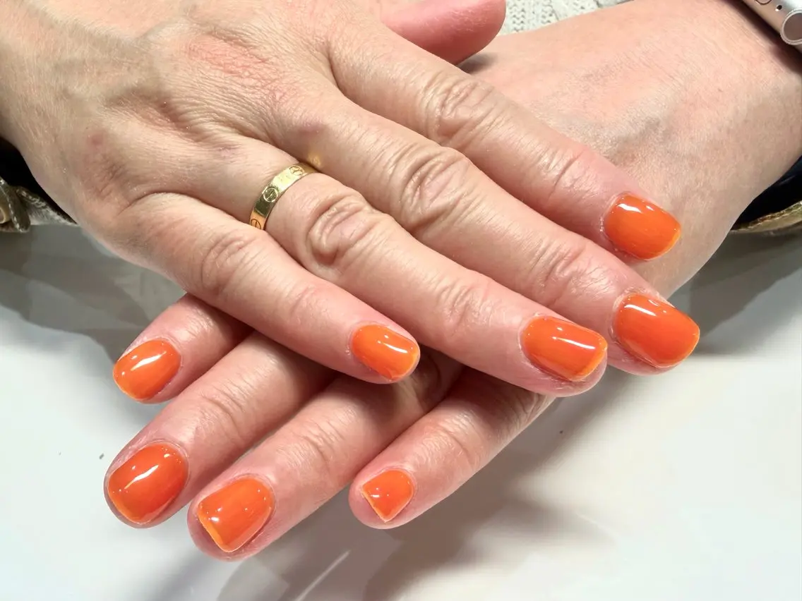 ネイル クリアネイル ワンカラーネイル Akazawa Nanaのネイルデザイン