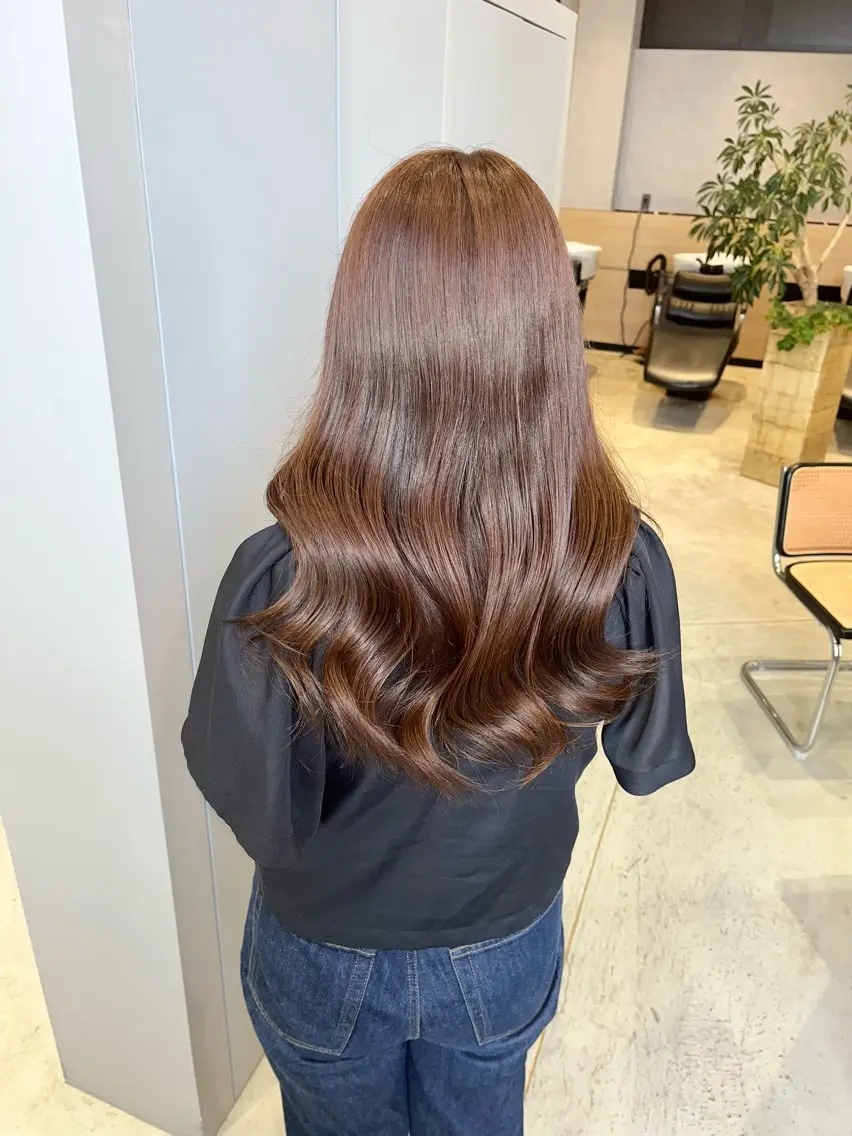 カラー アッシュ アッシュブラウン ブラウンカラー ヘアカラー トリートメント 福島 果音のヘアスタイル