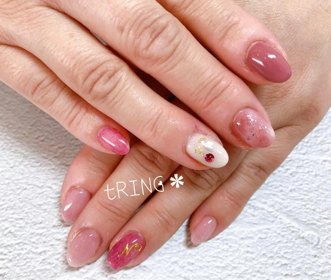 ネイル ハンドネイル tRING* しいの木台のネイルデザイン