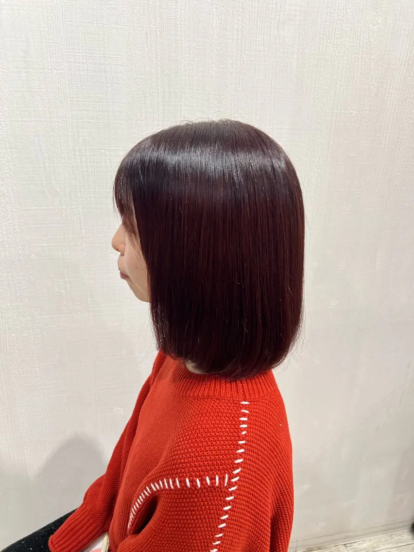 カラー ヘアカラー トリートメント ayumi / 郡山/暖色カラーのヘアスタイル