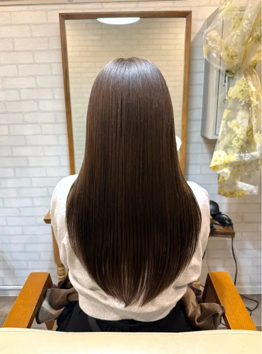 ロング カラー ヘアカラー トリートメント ヘッドスパ Aujuaソムリエ 🎨‎♡HARUのヘアスタイル