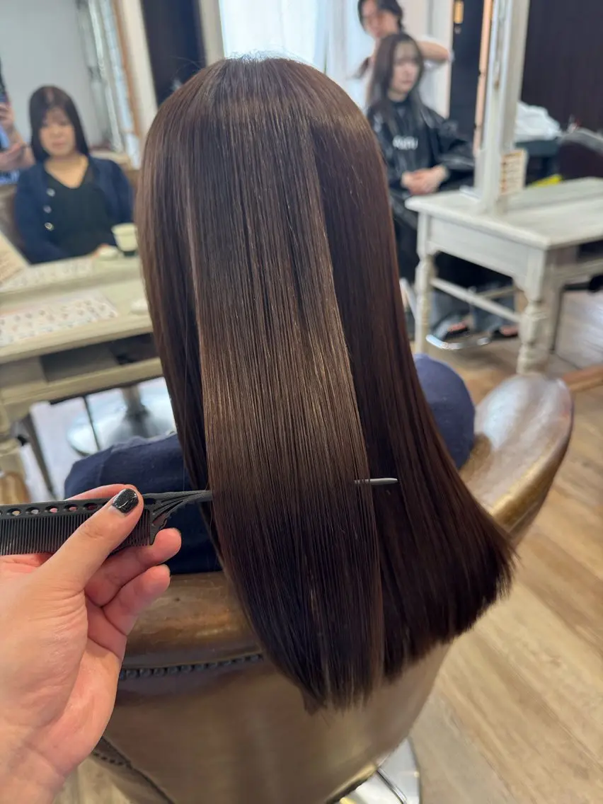 ロング カット 縮毛矯正 メンズ特化 ⚡️ひりゅう⚡️のヘアスタイル