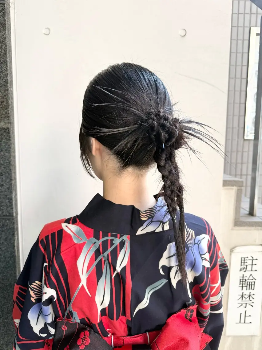 ヘアアレンジ ヘアセット オタク美容師☃️🩵 ヘアアレンジ/暗髪のヘアスタイル