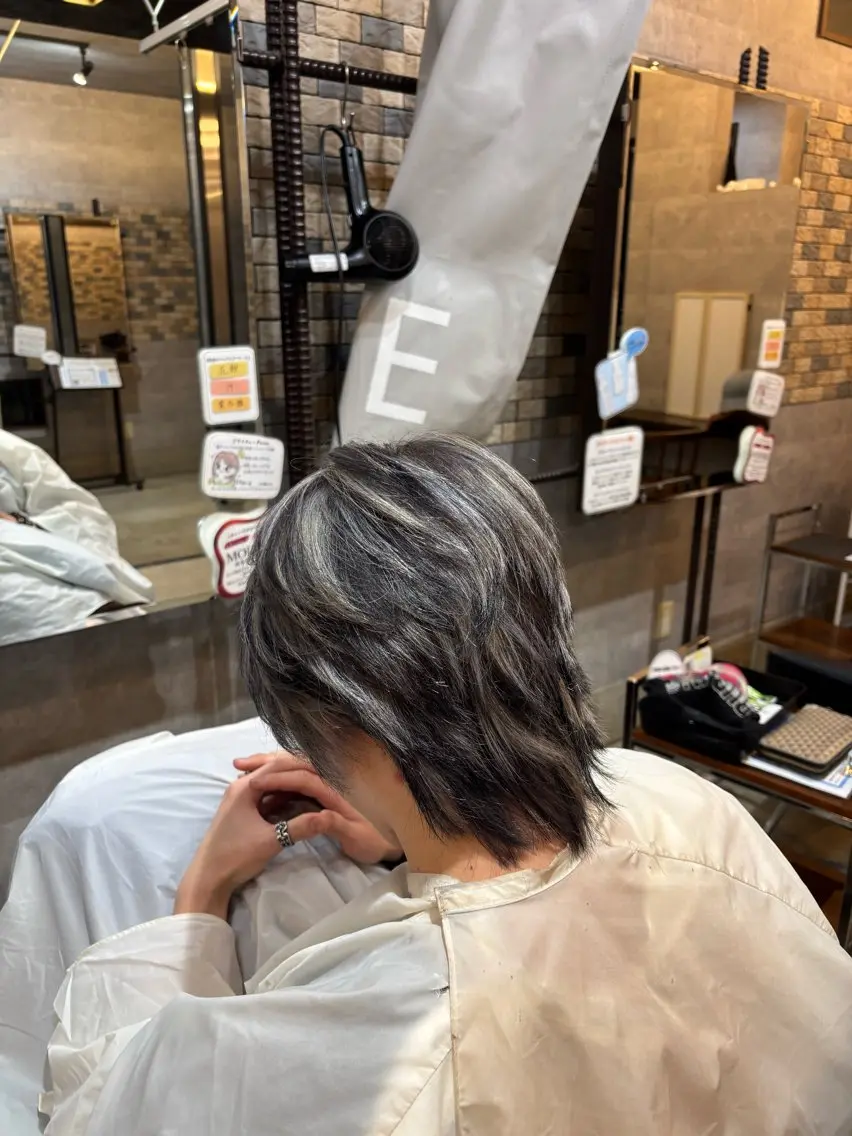 ショート カラー 透明感カラー デザインカラー カット ヘアカラー パーマ/似合わせ カット/中村太玖美のヘアスタイル