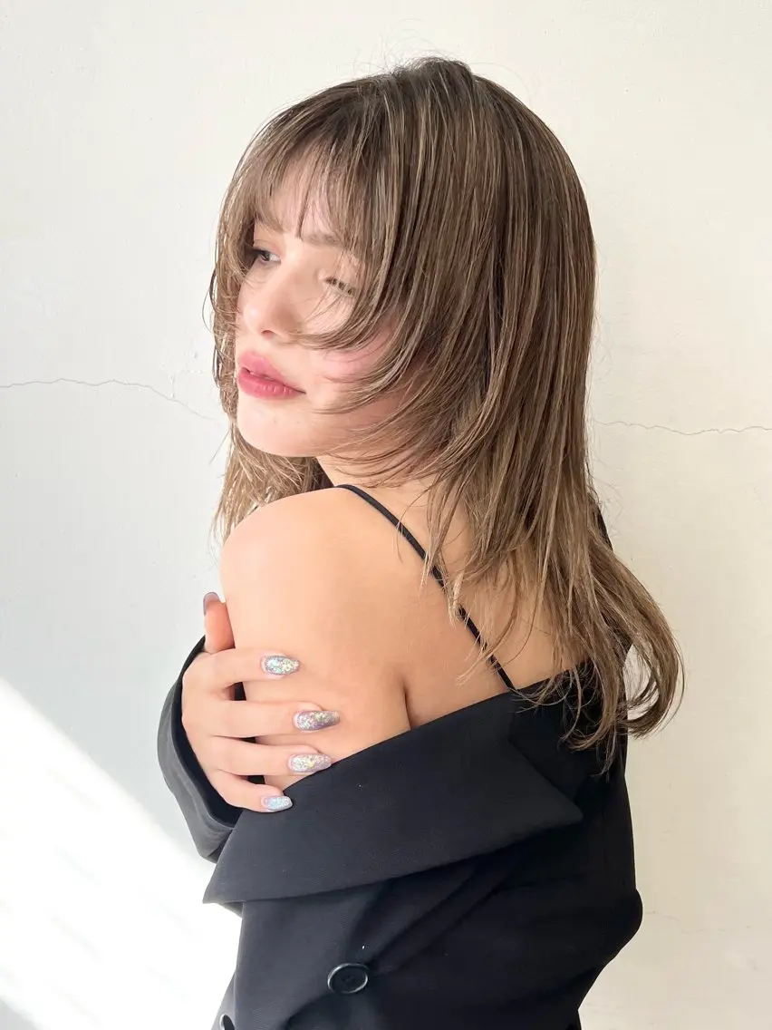 ミディアム カラー カット ヘアカラー トリートメント HARU//原宿🤍 リピート率NO.1のヘアスタイル