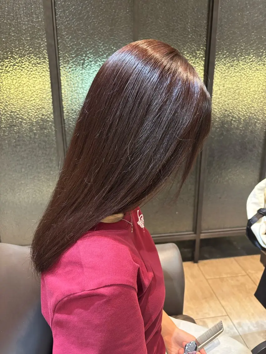 ロング カラー ヘアカラー 笹山 凛音のヘアスタイル