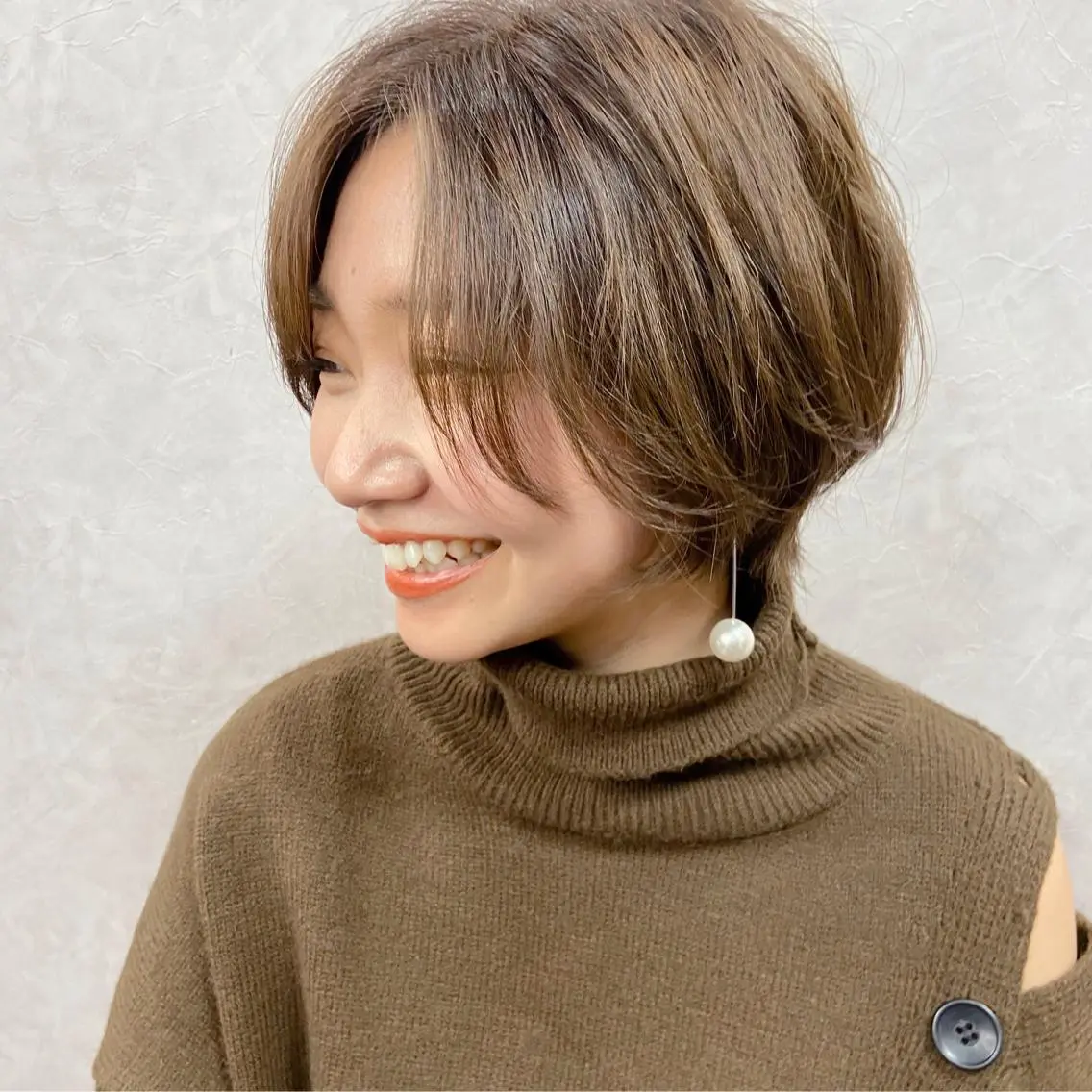 ショート パーマ ニュアンスパーマ コテ巻き風パーマ★ はるさんのヘアスタイル