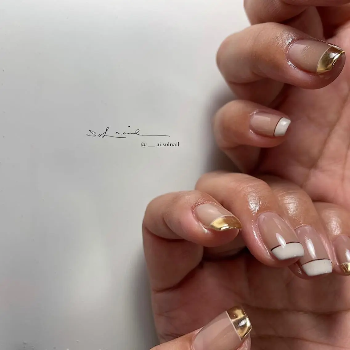 ネイル ハンドネイル 🍃伏見 / soL nail / aiのネイルデザイン