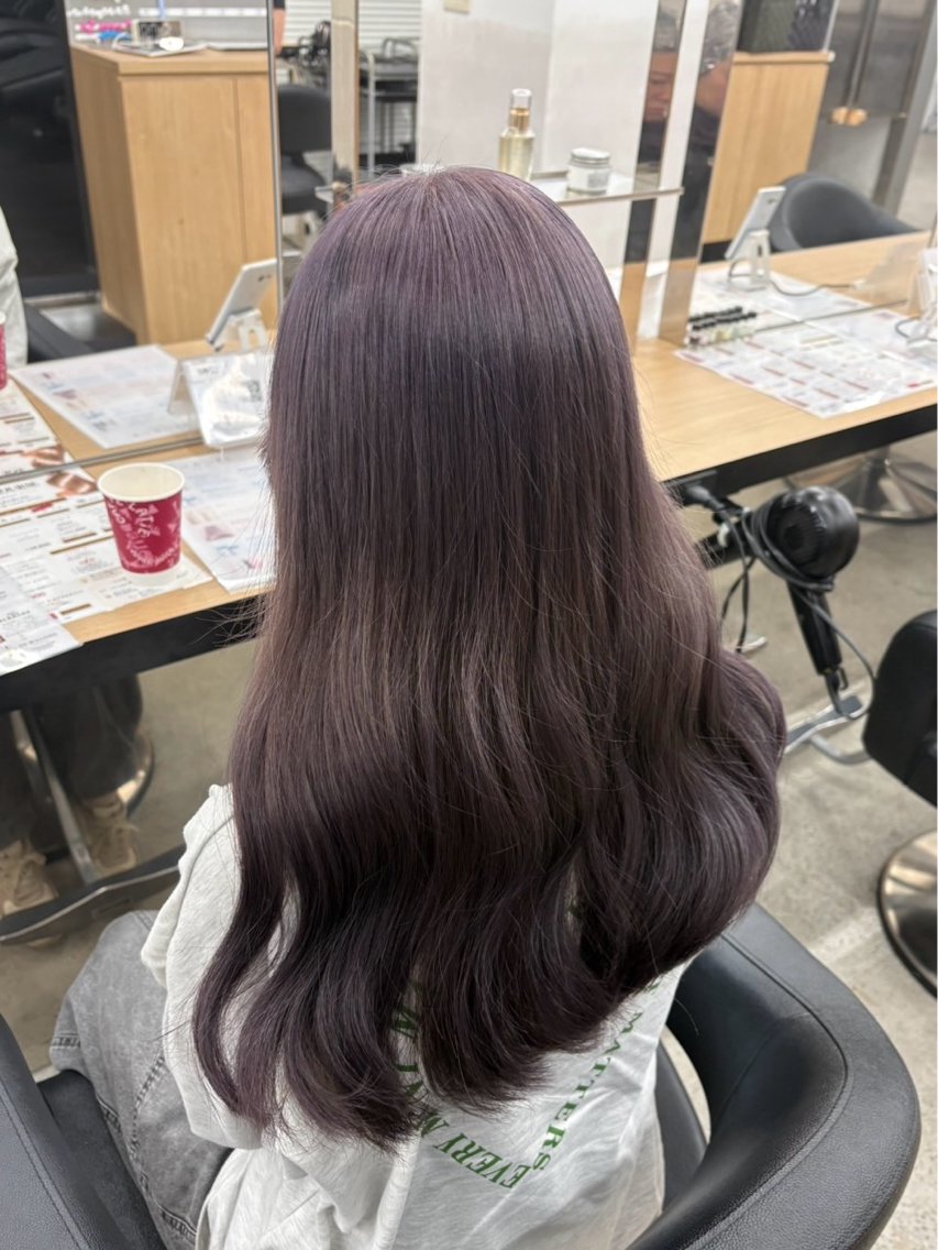 ロング ヘアカラー miku/ラベンダー 透明感カラー🪻❤︎のヘアスタイル