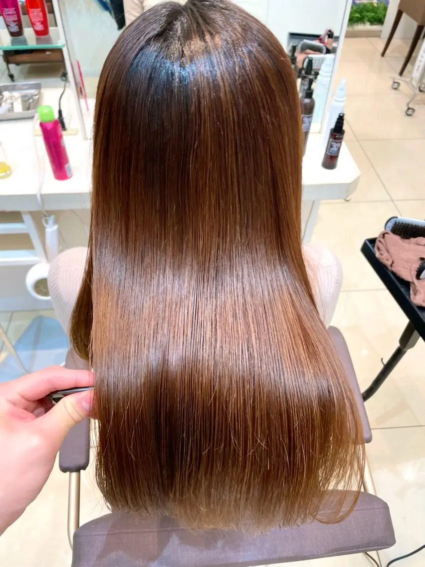 ロング 縮毛矯正 華澄🌸カラーモデル 縮毛モデル募集中🌸のヘアスタイル