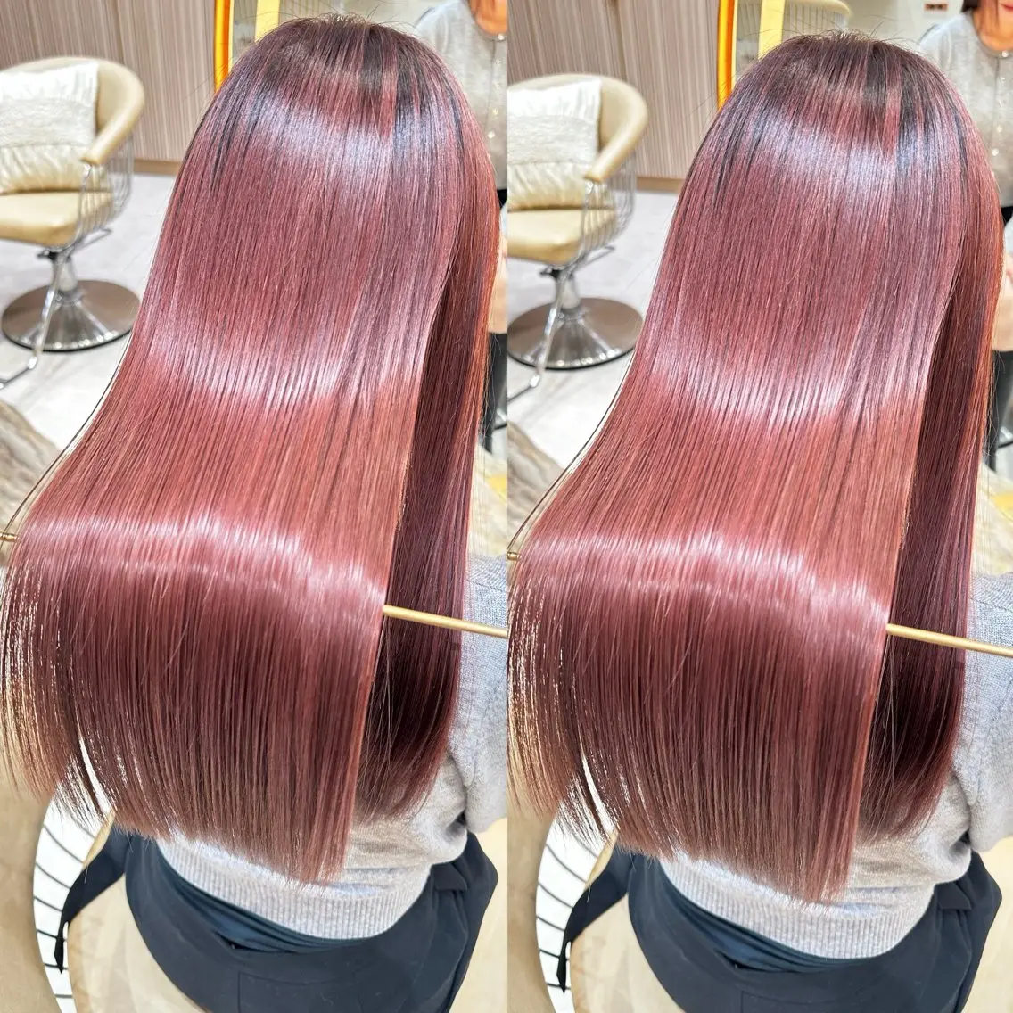 ロング カット ヘアカラー 縮毛矯正 縮毛矯正✨🫧 レイヤー川村利幸のヘアスタイル