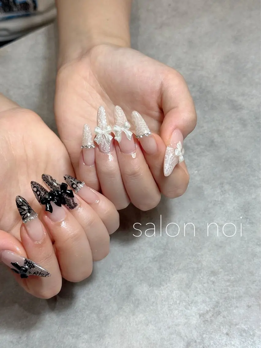 ネイル レース ハンドネイル salon noiのネイルデザイン