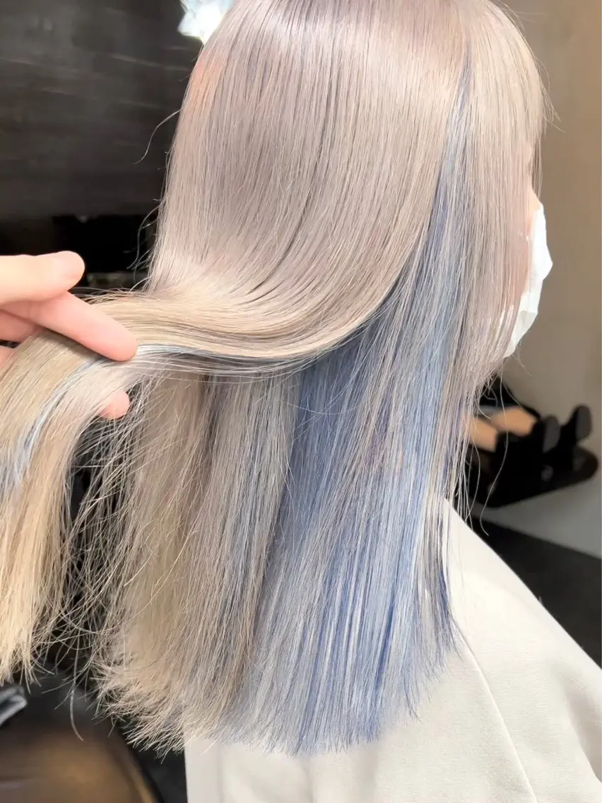 ロング カラー ヘアアレンジ インナーカラー 🫧透明感カラー/ ナルハ🫧のヘアスタイル