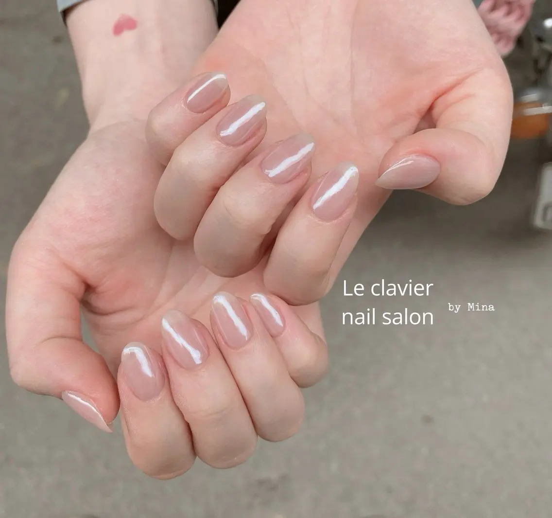 ネイル 長さ出し ジェルネイル パラジェル スカルプネイル ソフトジェル Mina Nailのネイルデザイン