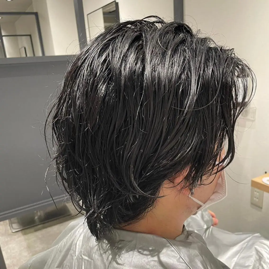 パーマ メンズ Ryo 難波 メンズサロンのヘアスタイル