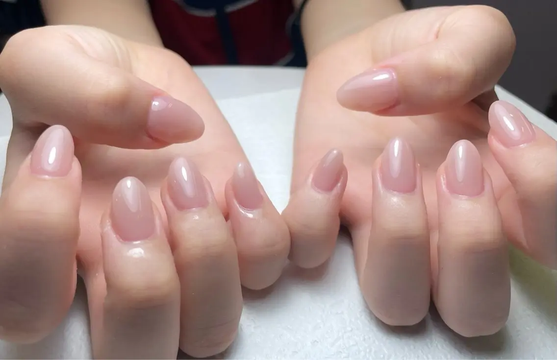 ネイル チークネイル 長さ出し フレンチネイル ジェルネイル 韓国ネイル 中野駅から2分 MEO NAILのネイルデザイン