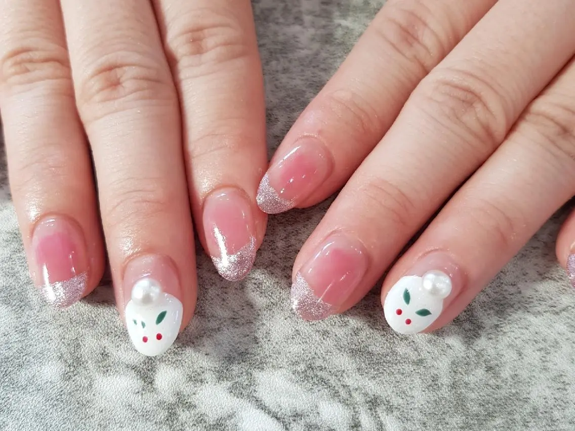 セミロング ネイル アートネイル 持ち込み ハンドネイル Fa.Stella ファステラ のネイルデザイン