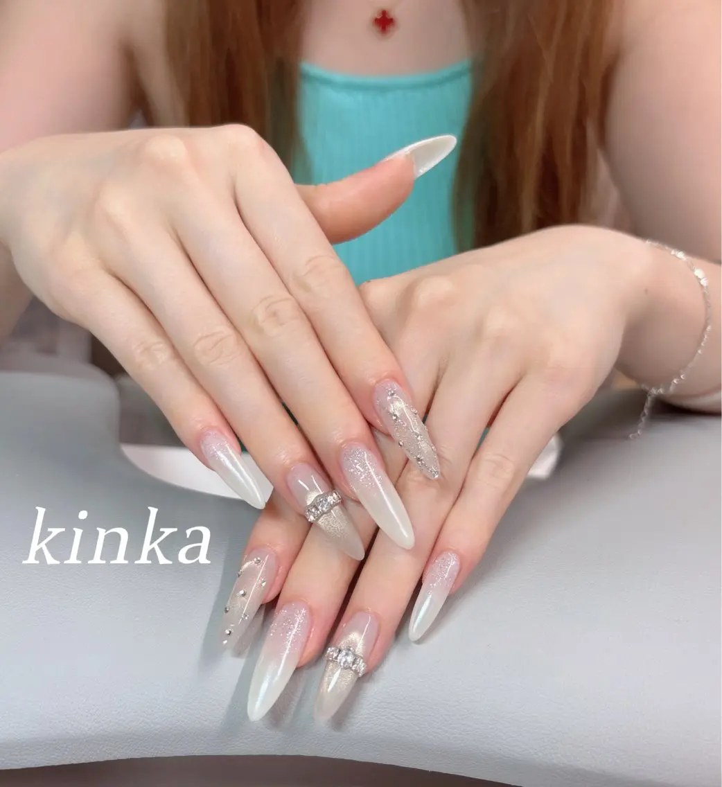 ネイル グラデーション キラキラネイル ミラーネイル ka kinkaのネイルデザイン