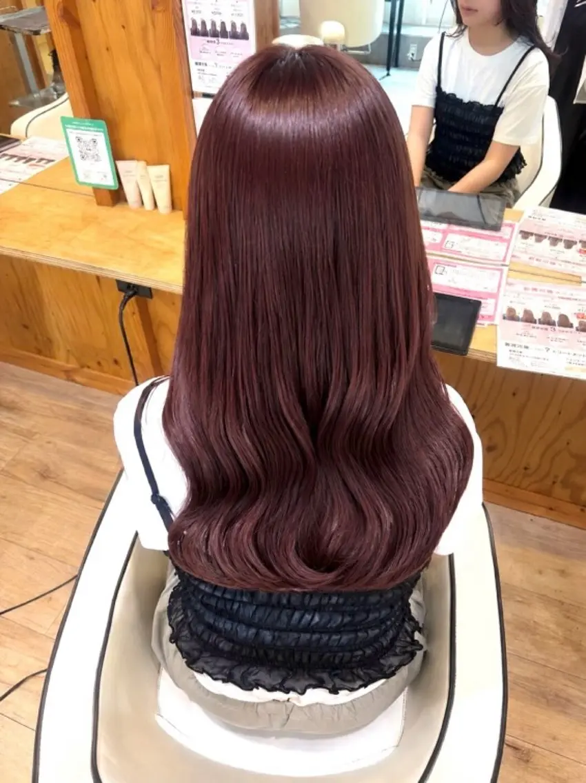 カラー ボルドーカラー ヘアカラー rin 透明感/艶髪のヘアスタイル