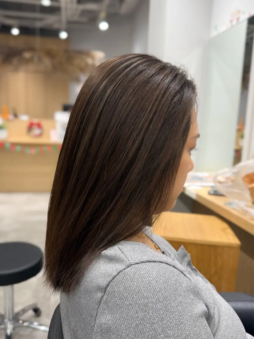 ロング ハイライト カット ヘアカラー 巻ける髪質改善🫧ハ イライト/永田汰伊智のヘアスタイル