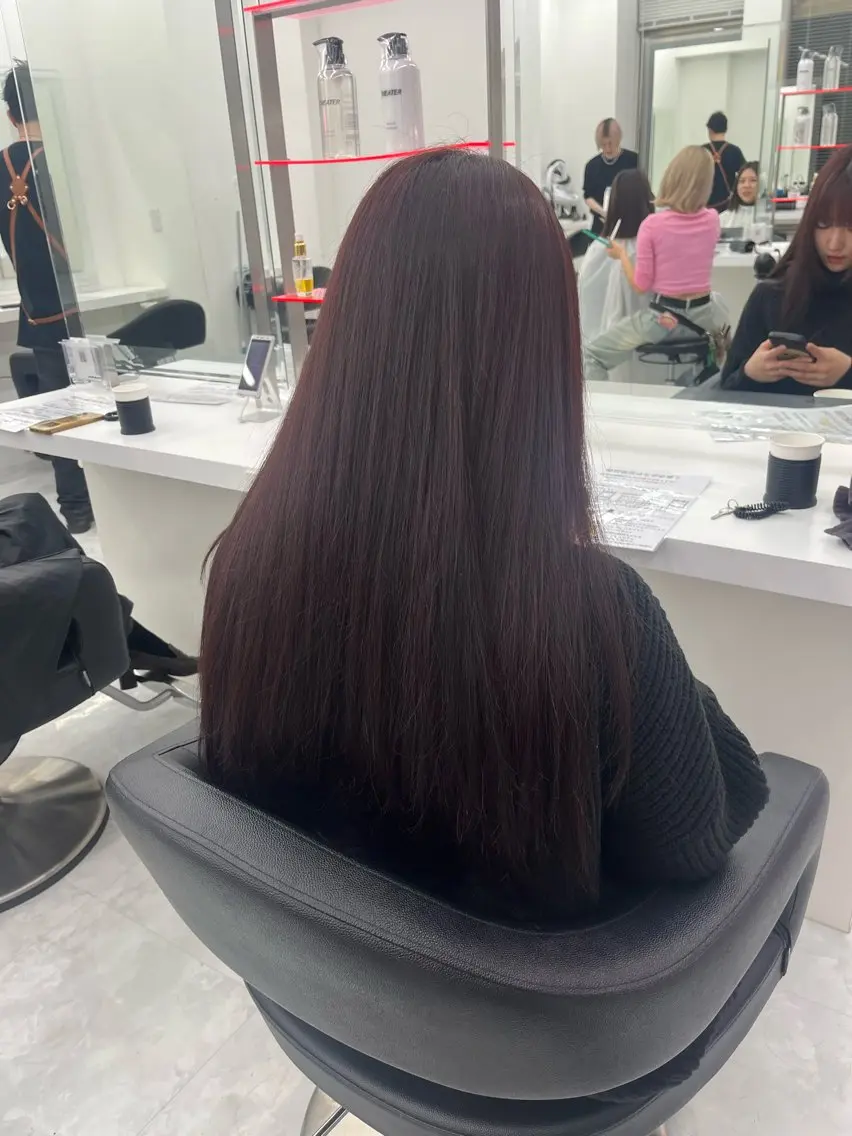 ロング カラー ピンクカラー ピンクパープル パープルカラー ヘアカラー 💖トレンド春夏 カラー💖FUTAのヘアスタイル