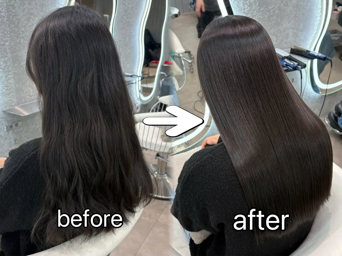 ロング ヘアアレンジ アッシュ ボブ くびれヘア 顔まわりレイヤー 顔周りカット カット 縮毛矯正 トリートメント ヘアセット 大宮‎縮毛矯正🩵 レイヤー　佐藤和のヘアスタイル